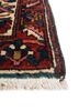 aalam red and orange wool hand knotted Rug - Corner