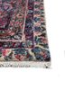 aalam blue wool hand knotted Rug - Corner