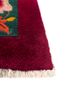 aalam red and orange wool hand knotted Rug - Corner aalam red and orange wool hand knotted Rug - Corner