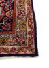 aalam blue wool hand knotted Rug - Corner aalam blue wool hand knotted Rug - Corner