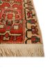 aalam red and orange wool hand knotted Rug - Corner aalam red and orange wool hand knotted Rug - Corner
