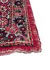 aalam red and orange wool hand knotted Rug - Corner