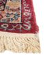 aalam red and orange wool hand knotted Rug - Corner aalam red and orange wool hand knotted Rug - Corner