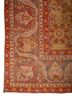 aalam red and orange wool hand knotted Rug - Corner