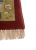 aalam green wool hand knotted Rug - Corner aalam green wool hand knotted Rug - Corner