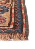aalam red and orange wool hand knotted Rug - Corner