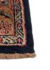 aalam blue wool hand knotted Rug - Corner aalam blue wool hand knotted Rug - Corner
