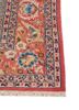 aalam red and orange wool and silk hand knotted Rug - Corner aalam red and orange wool and silk hand knotted Rug - Corner
