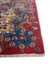aalam pink and purple wool hand knotted Rug - Corner