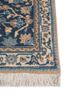 aalam blue wool hand knotted Rug - Corner aalam blue wool hand knotted Rug - Corner