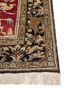 gulmarg red and orange silk hand knotted Rug - Corner