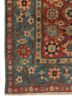 aalam red and orange wool hand knotted Rug - Corner aalam red and orange wool hand knotted Rug - Corner