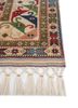aalam red and orange wool hand knotted Rug - Corner aalam red and orange wool hand knotted Rug - Corner