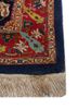 aalam blue wool hand knotted Rug - Corner aalam blue wool hand knotted Rug - Corner