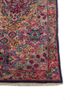 aalam pink and purple wool hand knotted Rug - Corner