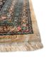 aalam blue wool hand knotted Rug - Corner