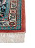 gulmarg blue silk hand knotted Rug - Corner