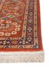 gulmarg red and orange silk hand knotted Rug - Corner