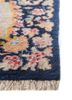 aalam blue wool hand knotted Rug - Corner aalam blue wool hand knotted Rug - Corner