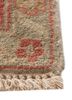aalam green wool hand knotted Rug - Corner