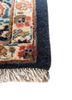 aalam blue wool hand knotted Rug - Corner aalam blue wool hand knotted Rug - Corner