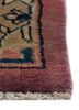 aalam red and orange wool hand knotted Rug - Corner