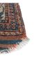 aalam red and orange wool hand knotted Rug - Corner