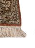 gulmarg green silk hand knotted Rug - Corner