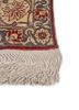 gulmarg grey and black silk hand knotted Rug - Corner