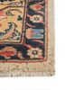 aalam red and orange wool hand knotted Rug - Corner aalam red and orange wool hand knotted Rug - Corner