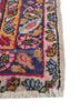aalam pink and purple wool hand knotted Rug - Corner