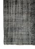 vintage grey and black wool hand knotted Rug - Corner vintage grey and black wool hand knotted Rug - Corner