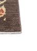 aalam beige and brown wool hand knotted Rug - Corner