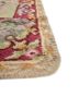 aalam pink and purple wool hand knotted Rug - Corner aalam pink and purple wool hand knotted Rug - Corner