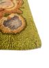 aalam green wool hand knotted Rug - Corner aalam green wool hand knotted Rug - Corner