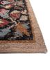 aalam beige and brown wool hand knotted Rug - Corner