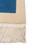 aalam ivory wool hand knotted Rug - Corner