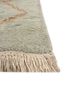 aalam green wool hand knotted Rug - Corner aalam green wool hand knotted Rug - Corner
