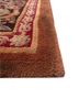 aalam beige and brown wool hand knotted Rug - Corner