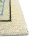aalam green wool hand knotted Rug - Corner aalam green wool hand knotted Rug - Corner