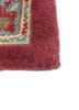 aalam red and orange wool hand knotted Rug - Corner