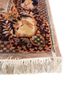 aalam red and orange wool hand knotted Rug - Corner