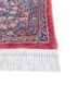 aalam blue wool hand knotted Rug - Corner