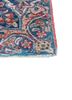 aalam blue wool hand knotted Rug - Corner