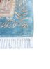 aalam blue wool hand knotted Rug - Corner aalam blue wool hand knotted Rug - Corner