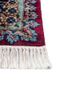 aalam red and orange wool hand knotted Rug - Corner aalam red and orange wool hand knotted Rug - Corner