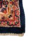 aalam red and orange wool hand knotted Rug - Corner