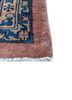 aalam blue wool hand knotted Rug - Corner aalam blue wool hand knotted Rug - Corner
