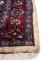 aalam pink and purple wool hand knotted Rug - Corner