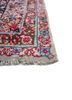 aalam red and orange wool hand knotted Rug - Corner
